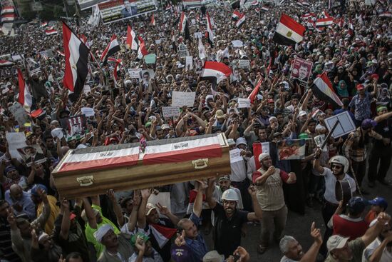 Rally in support of Mohamed Morsi in Cairo