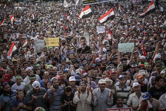 Rally in support of Mohamed Morsi in Cairo