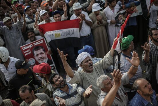 Rally in support of Mohamed Morsi in Cairo