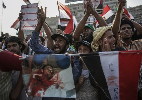 Rally in support of Mohamed Morsi in Cairo