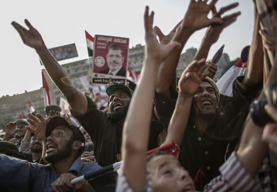 Rally in support of Mohamed Morsi in Cairo