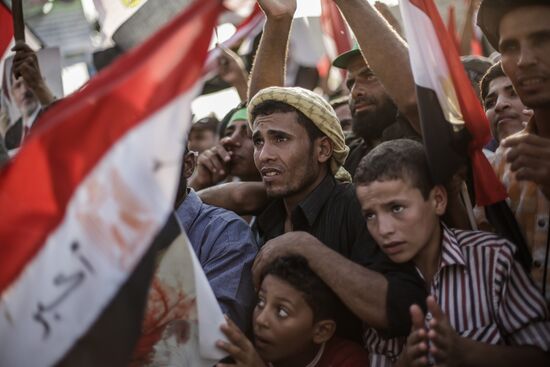 Rally in support of Mohamed Morsi in Cairo