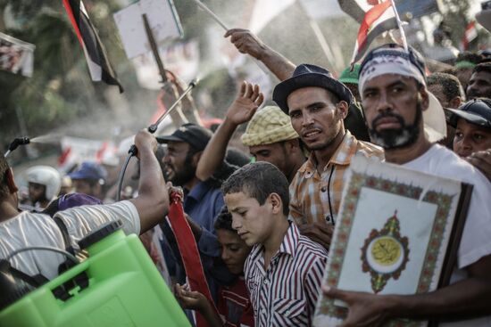 Rally in support of Mohamed Morsi in Cairo