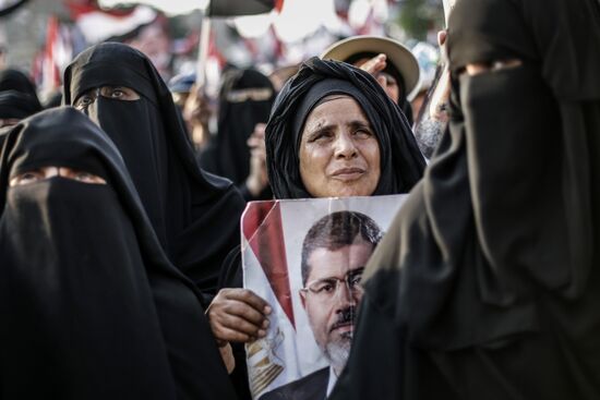 Rally in support of Mohamed Morsi in Cairo