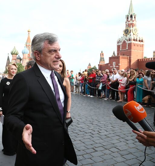 Dior fashion show on Red Square