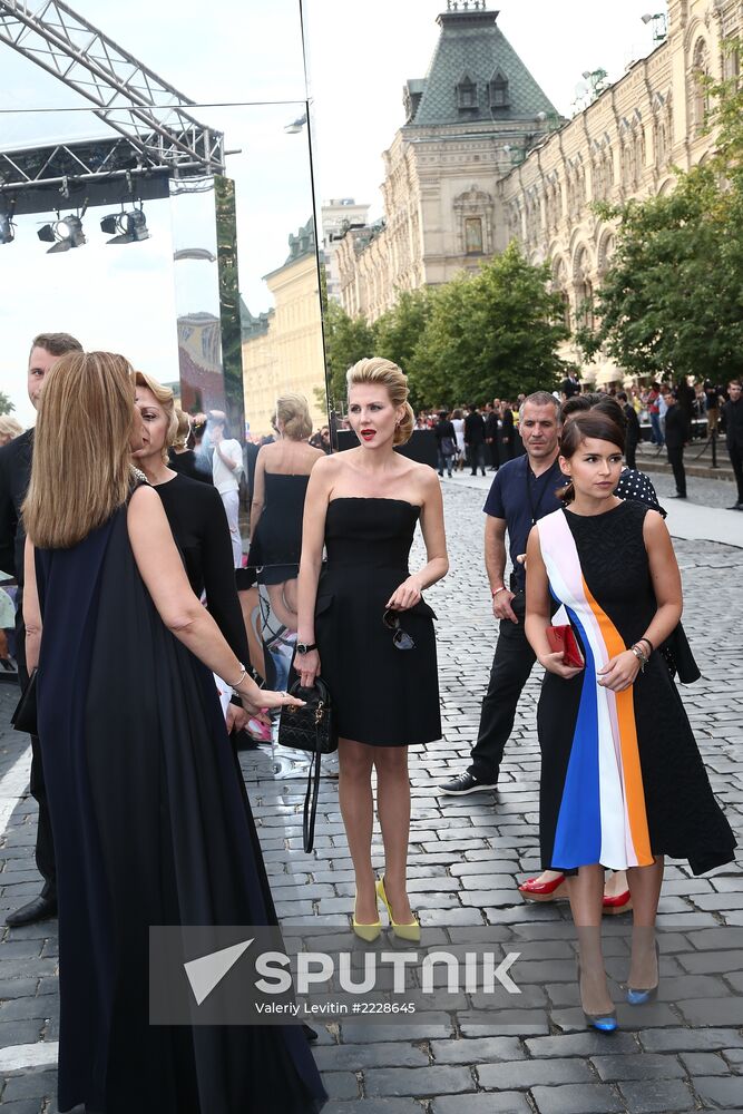 Dior fashion show on Red Square