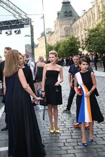 Dior fashion show on Red Square
