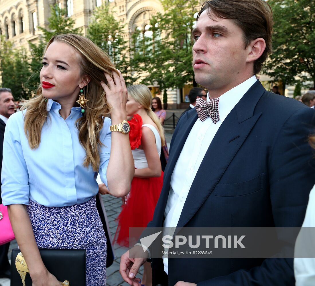 Dior fashion show on Red Square