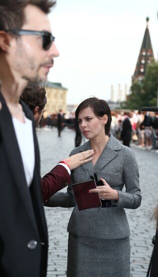 Dior fashion show on Red Square