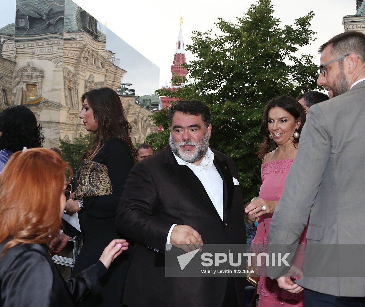 Dior fashion show on Red Square