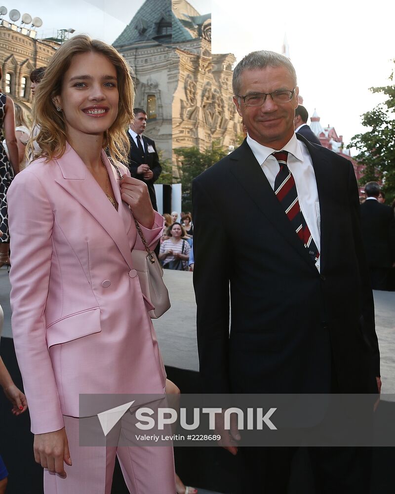 Dior fashion show on Red Square