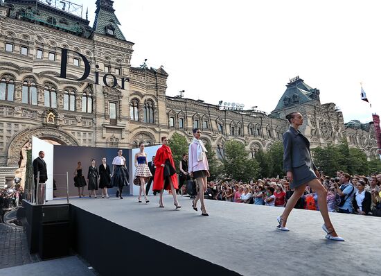 Dior fashion show on Red Square