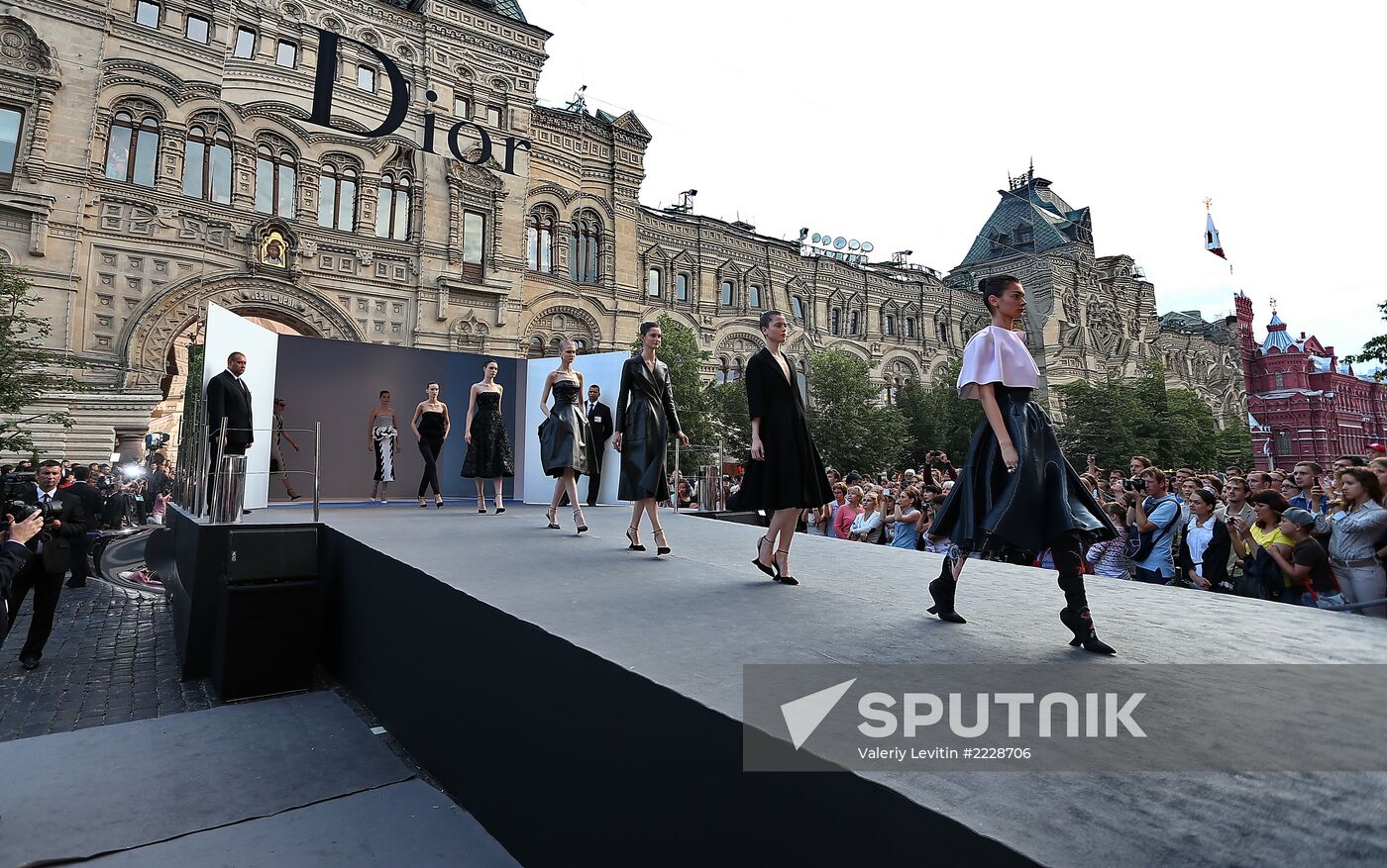 Dior fashion show on Red Square