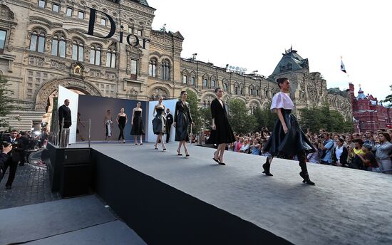 Dior fashion show on Red Square