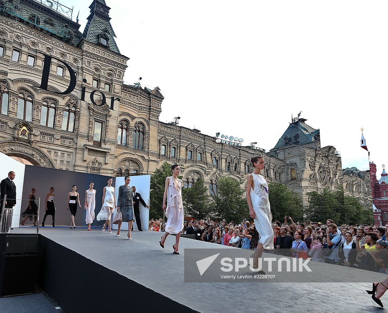 Dior fashion show on Red Square