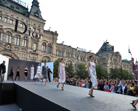 Dior fashion show on Red Square