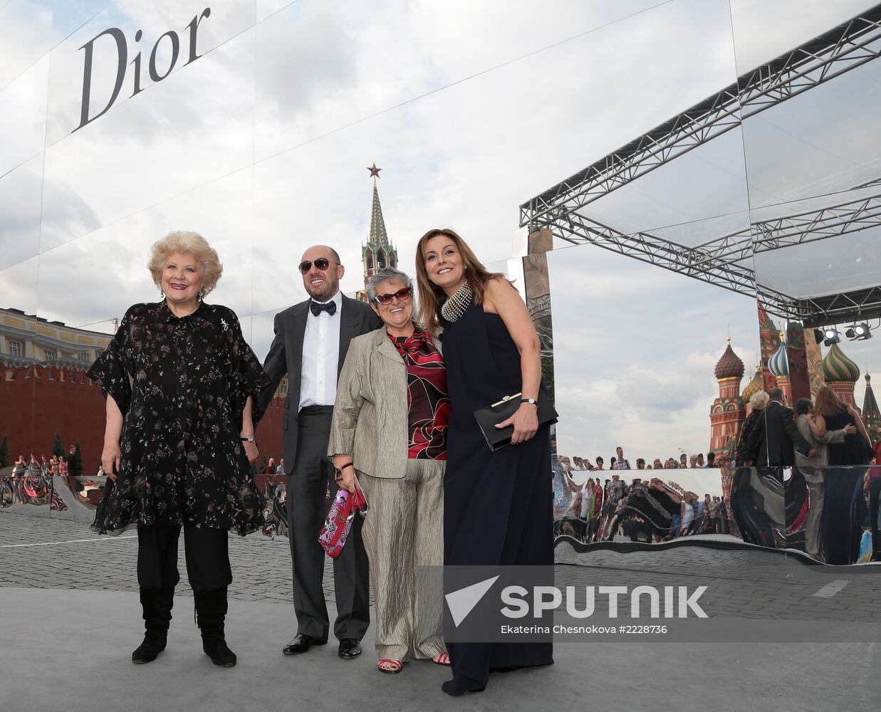 Dior fashion show on Red Square