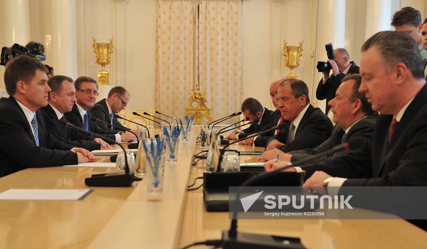 Russian, Belarus foreign ministers' meeting