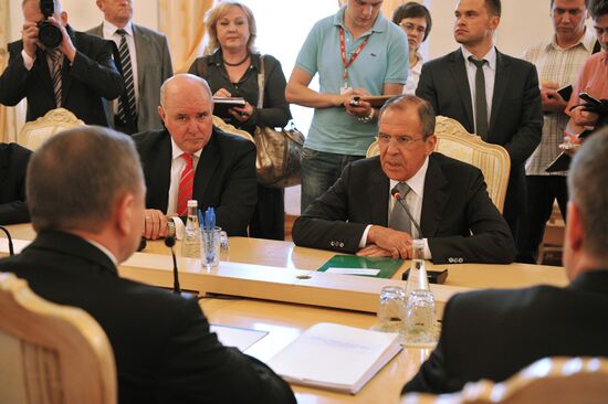 Russian, Belarus foreign ministers' meeting