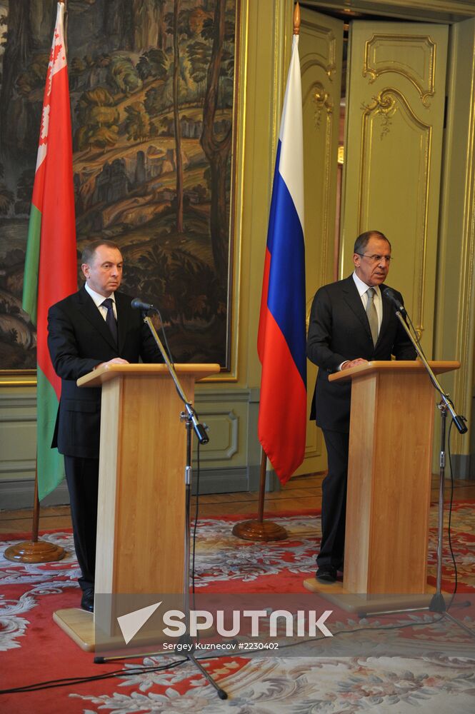 Russian, Belarus foreign ministers' meeting