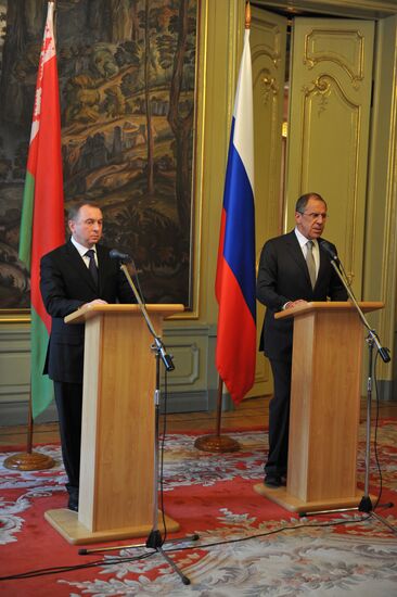 Russian, Belarus foreign ministers' meeting