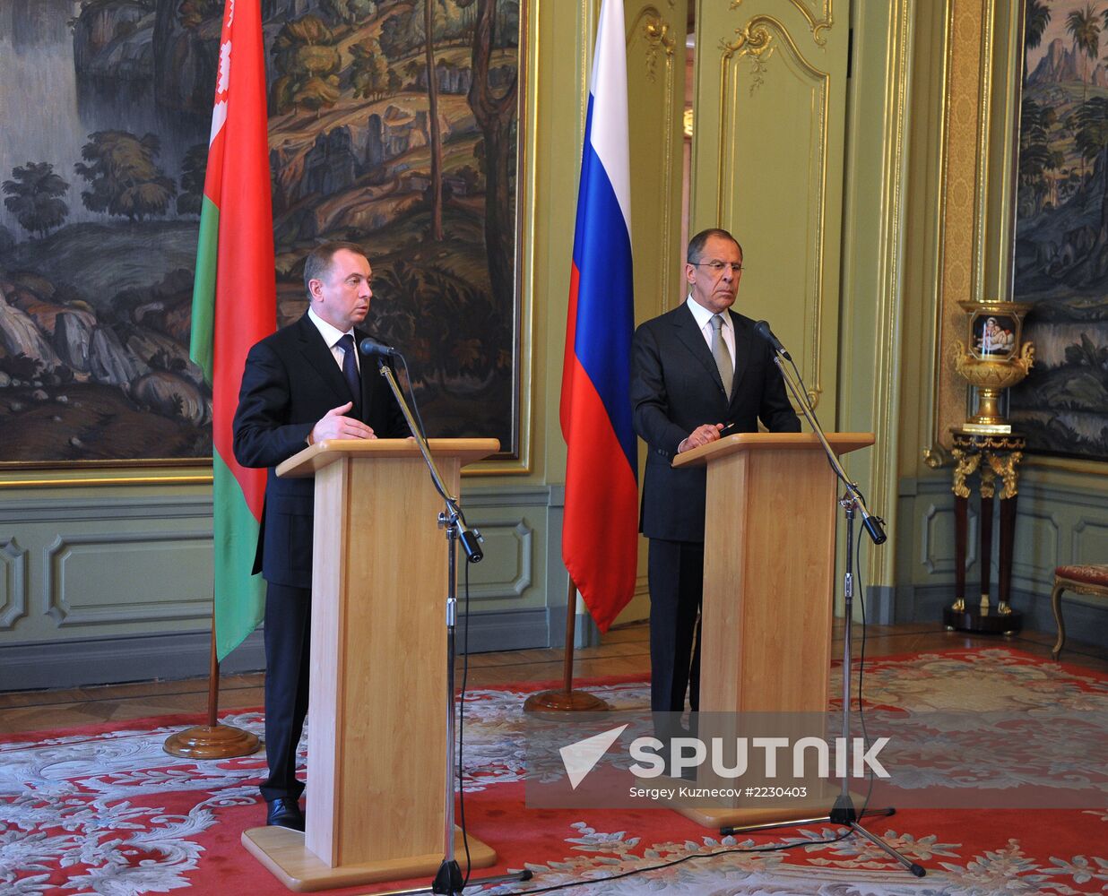 Russian, Belarus foreign ministers' meeting