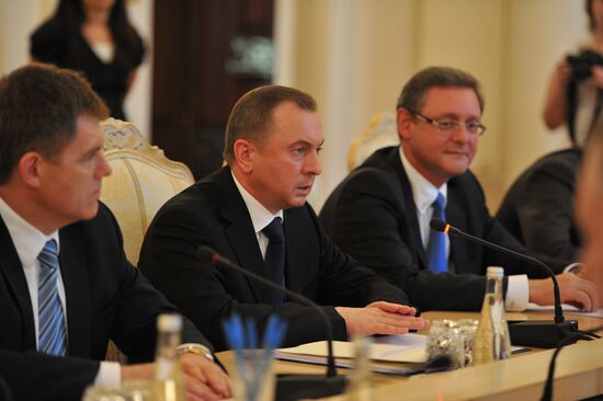 Russian, Belarus foreign ministers' meeting