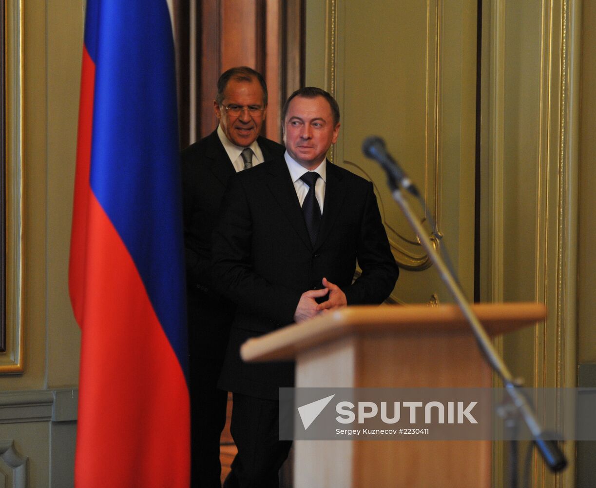 Russian, Belarus foreign ministers' meeting