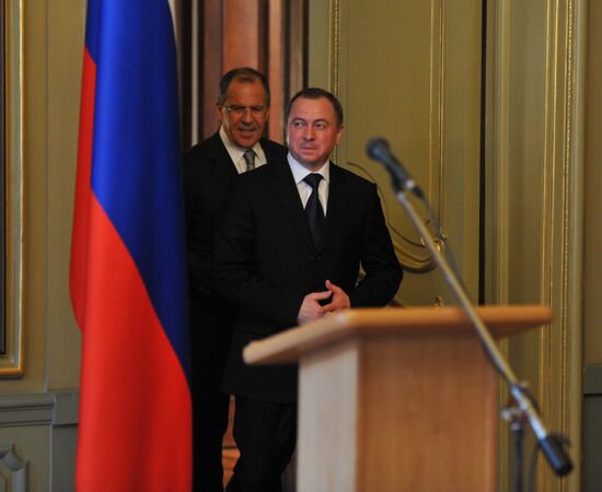 Russian, Belarus foreign ministers' meeting