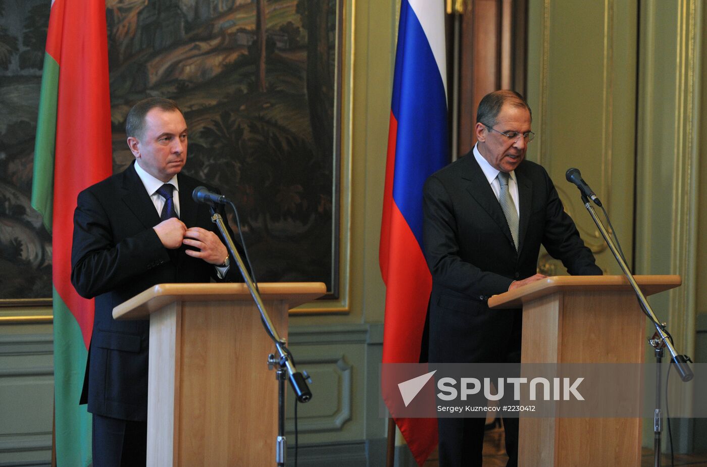 Russian, Belarus foreign ministers' meeting