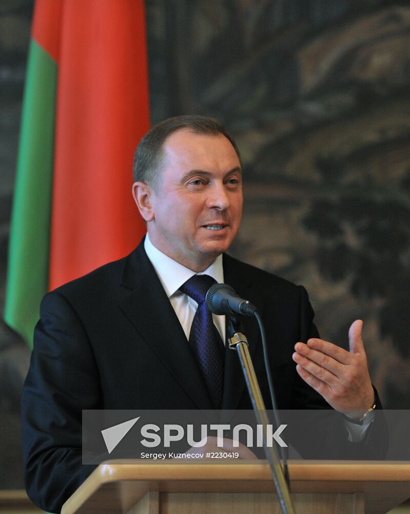 Russian, Belarus foreign ministers' meeting