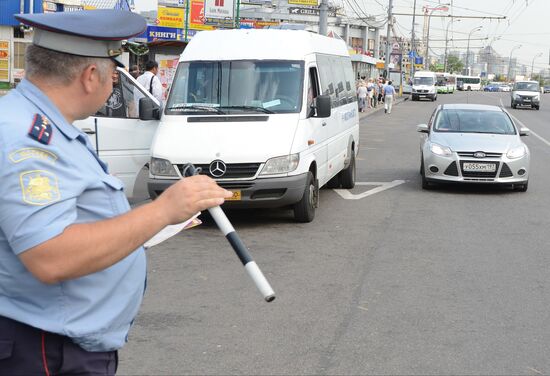 Bus lane violations recorded by police
