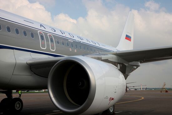 Aeroflot liners' jubilee decoration