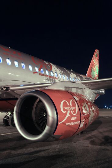 Aeroflot liners' jubilee decoration