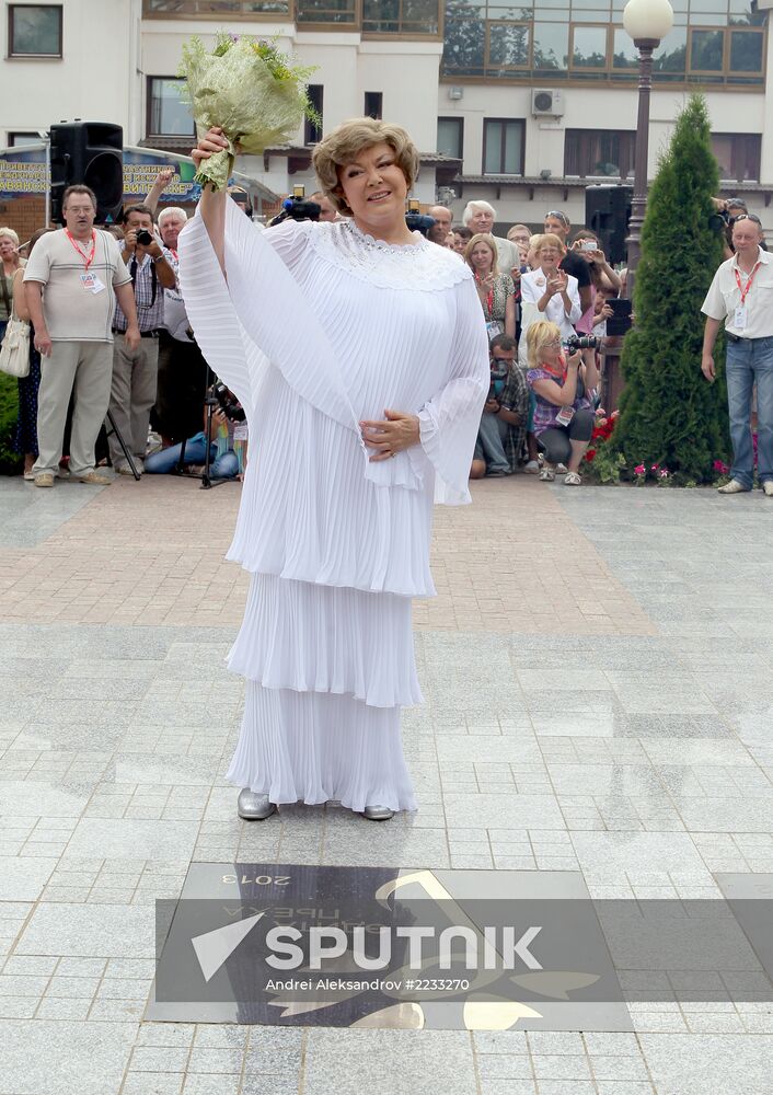 Unveiling Edita Piekha star in Vitebsk