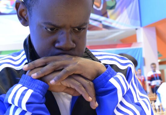 Participant of the chess tournament Oaitse Dennis Kokome