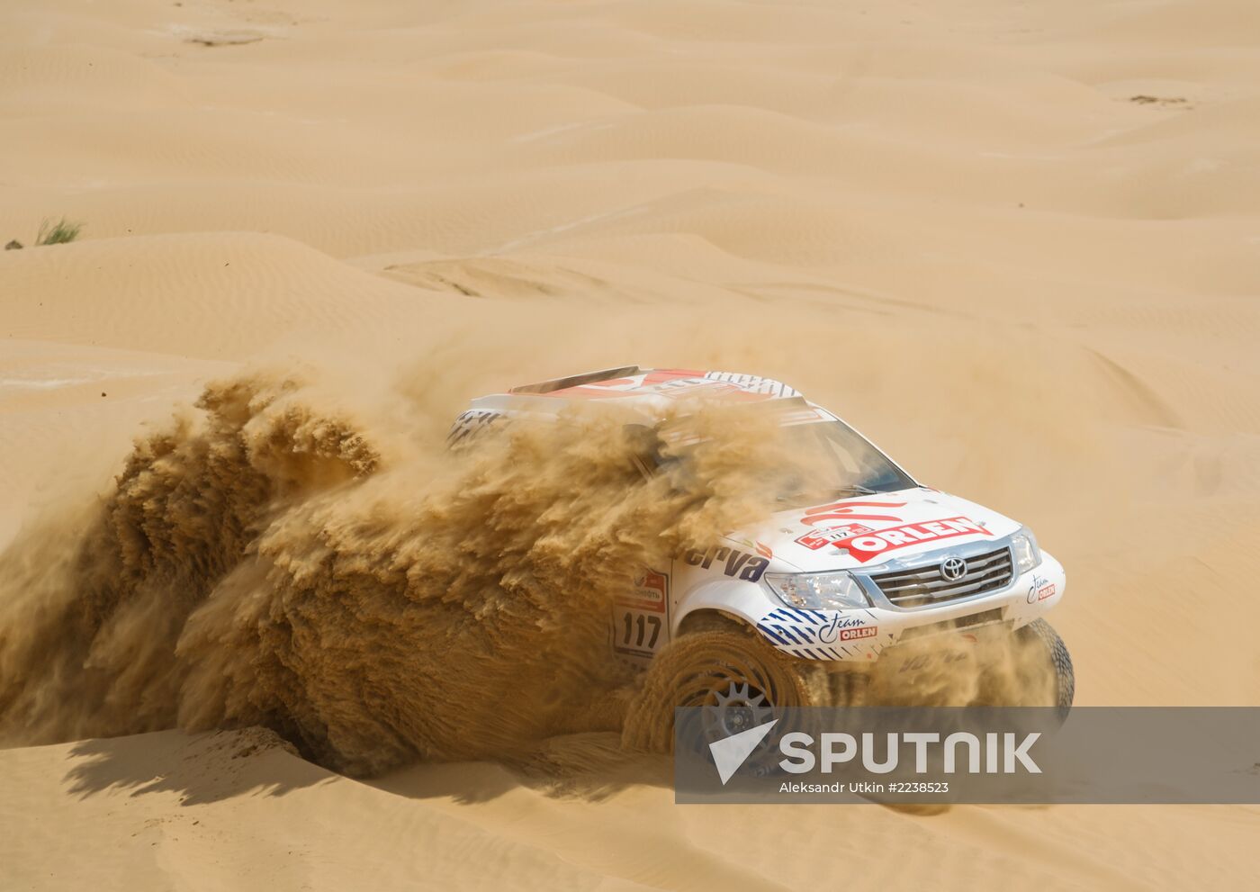 Auto sport. Silk Way Rally. Stage Four