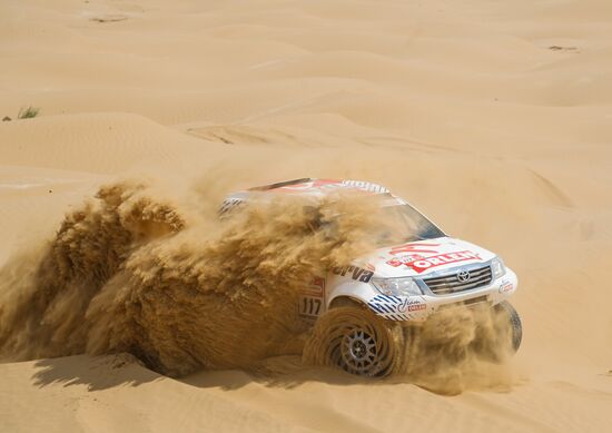 Auto sport. Silk Way Rally. Stage Four