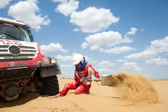Auto sport. Silk Way Rally. Stage Four