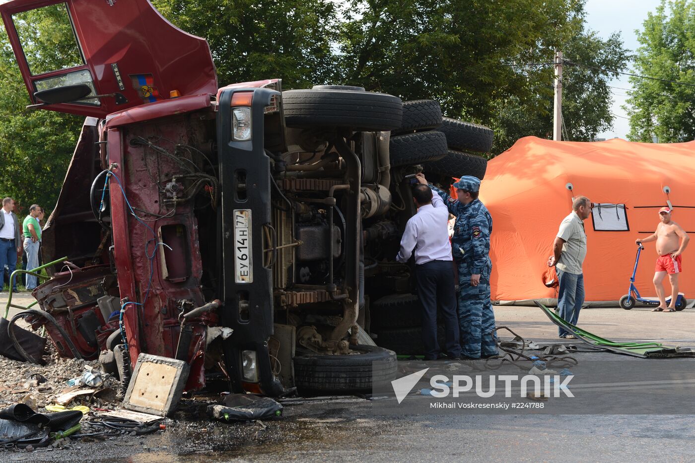 Road accident in Moscow's newly incorporated area
