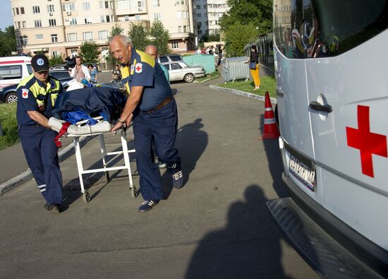 Persons injured in road accident delivered to hospital