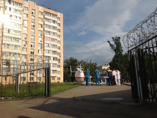 Persons injured in road accident delivered to hospital
