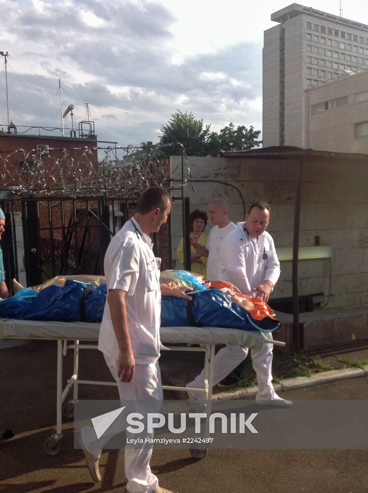 Persons injured in road accident delivered to hospital