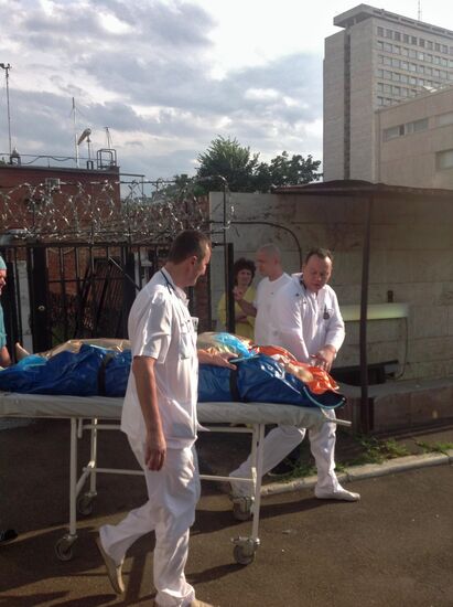 Persons injured in road accident delivered to hospital