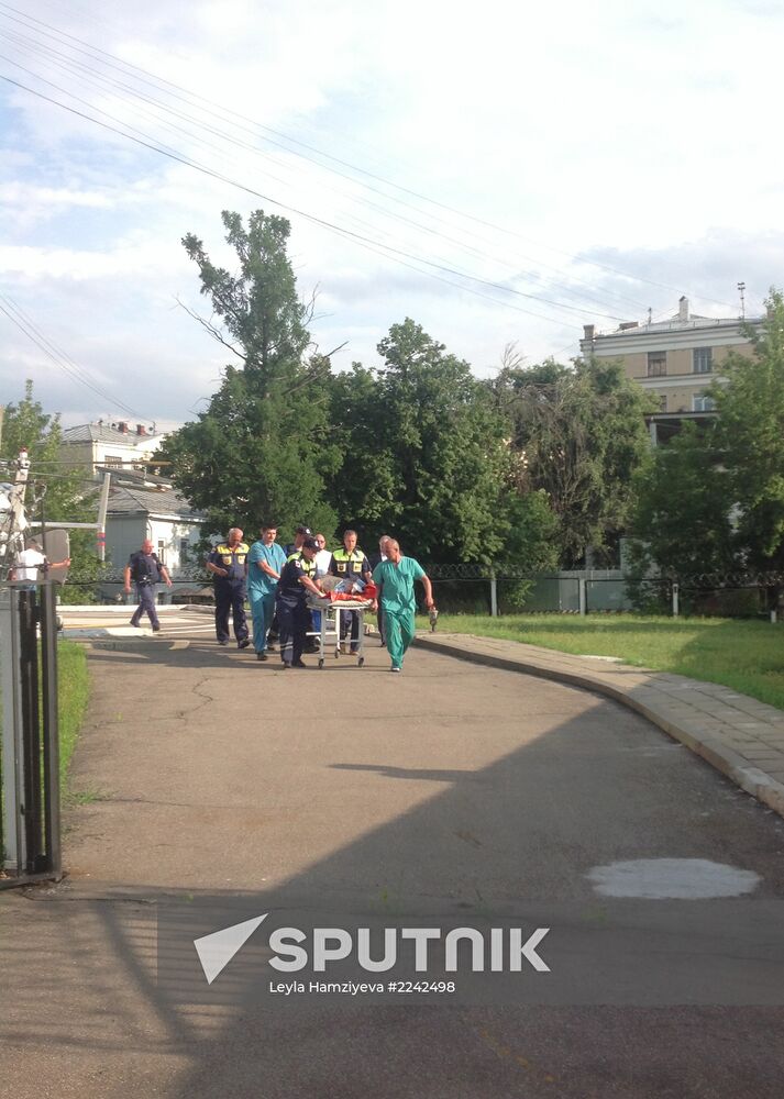 Persons injured in road accident delivered to hospital