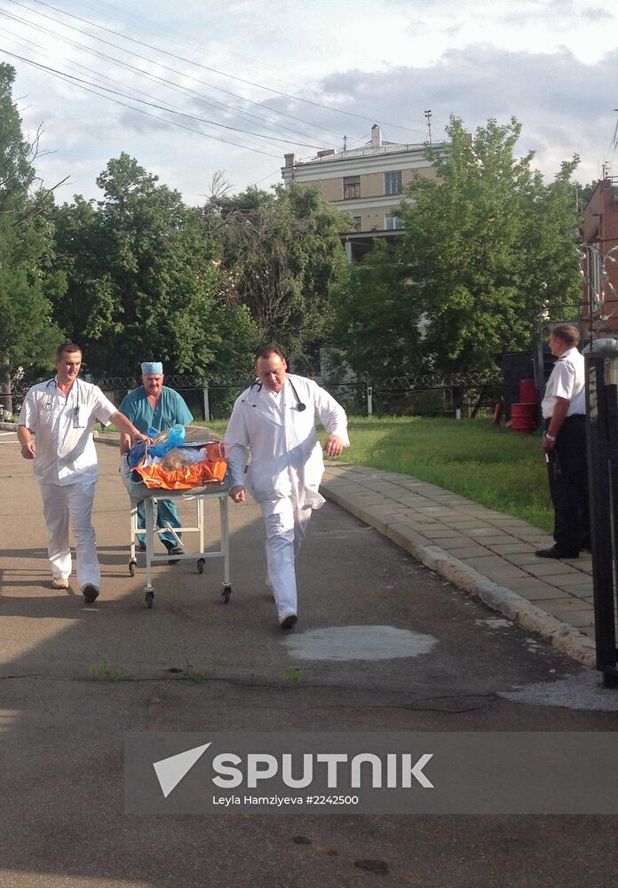 Persons injured in road accident delivered to hospital