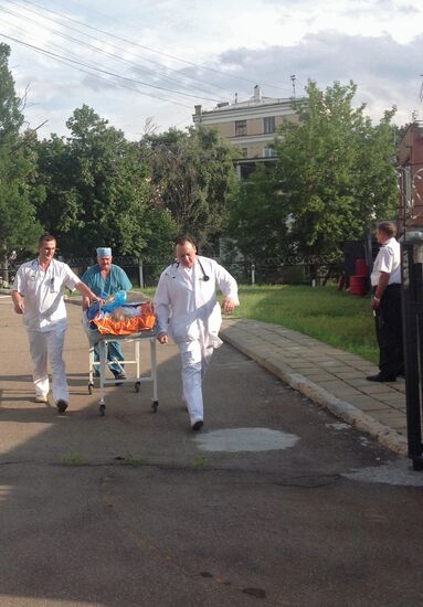 Persons injured in road accident delivered to hospital