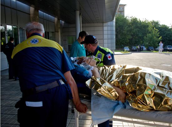Persons injured in road accident delivered to hospital