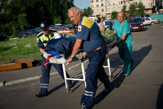 Persons injured in road accident delivered to hospital
