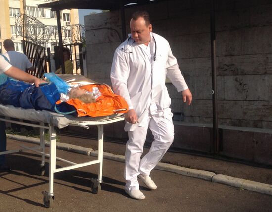 Persons injured in road accident delivered to hospital